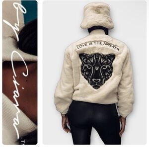 LITA BY CIARA Faux Fur Bomber Jacket by Lita By Ciara, Sz Xs